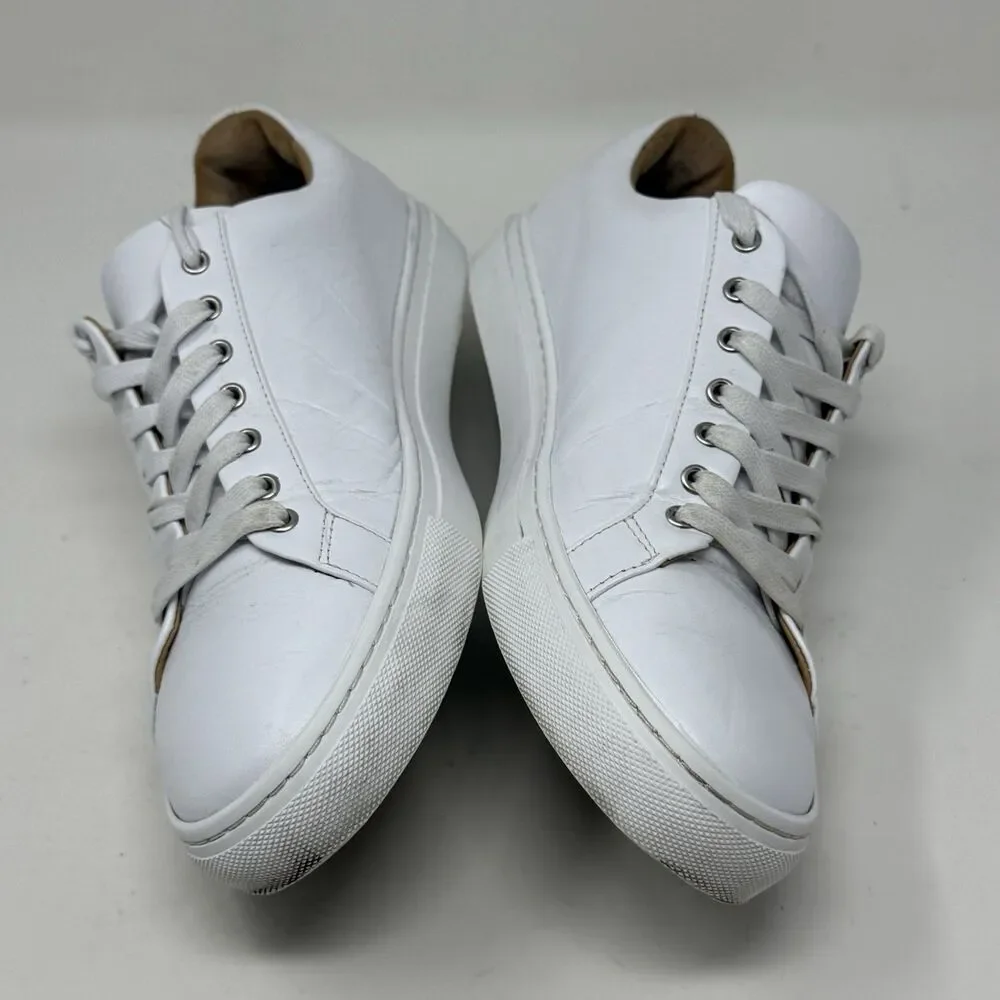 Thursday Boot Company White Leather Low-Top Sneakers